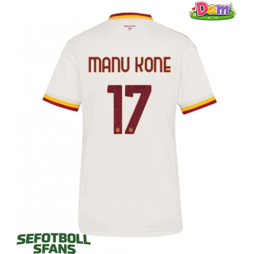 AS Roma Manu Kone #17 Bortatröja Kvinnor 2026-27 Kortärmad